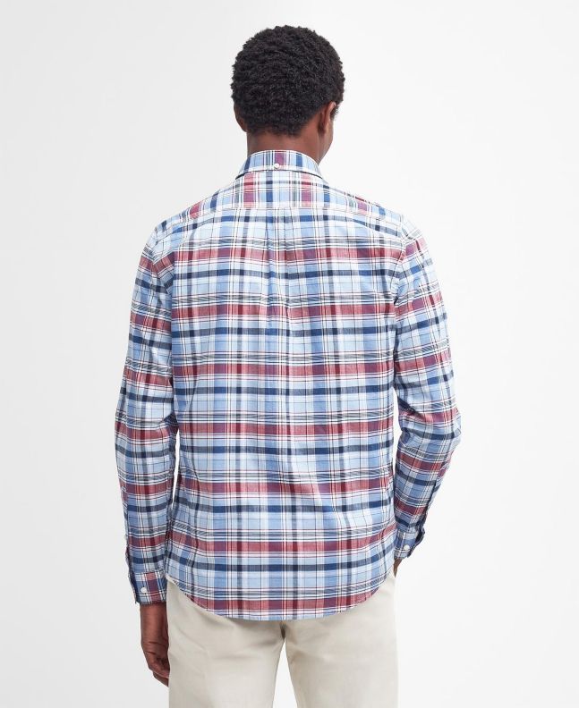 spezial madrid Barbour Hutton Tailored Shirt Classic Red Oferta exclusiva