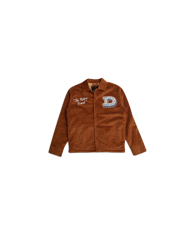 spezial madrid Deus Ex Machina Riders Friend Coach Jacket Tan Solo hoy