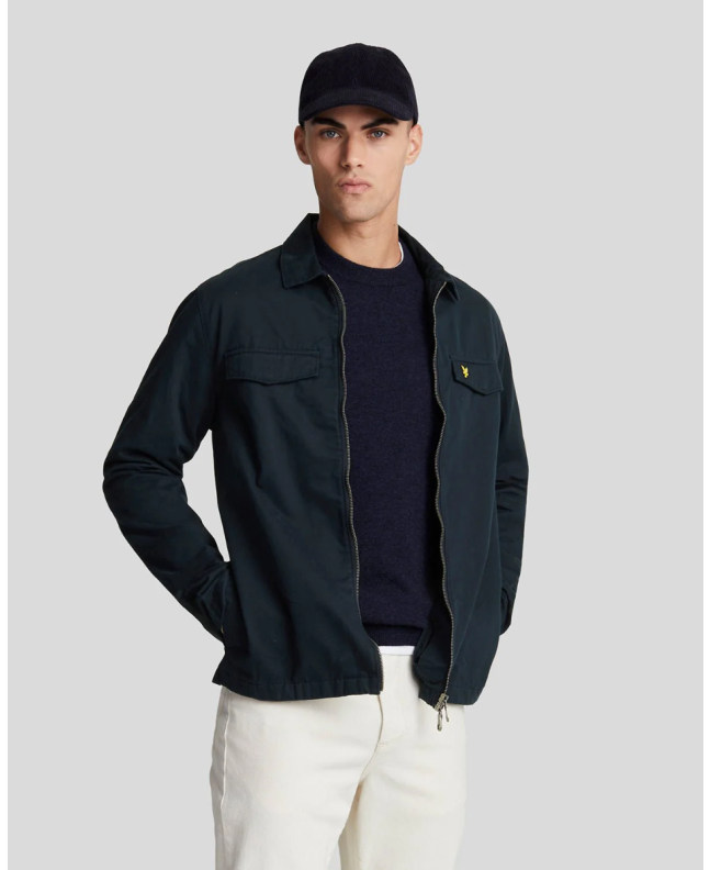 spezial madrid Lyle & Scott Cotton Overshirt Dark Navy Oferta especial de fábrica