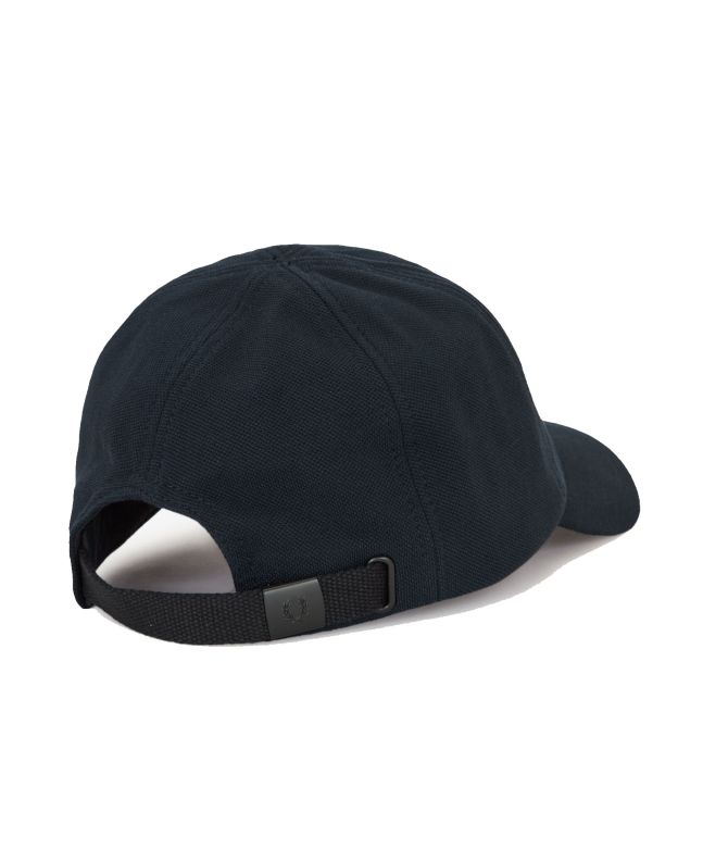 spezial madrid Fred Perry Classic Pique Cap Navy & Shaded Stone Tienda de fábrica
