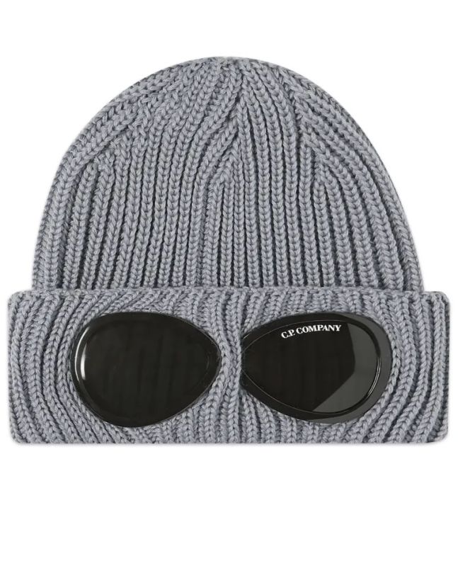 spezial madrid C.P. Company Goggle Beanie Grey Melange Outlet