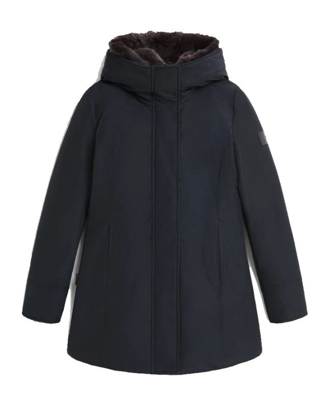 spezial madrid Woolrich W´s Luxury Boulder Parka Midnight Blue Mejor oferta