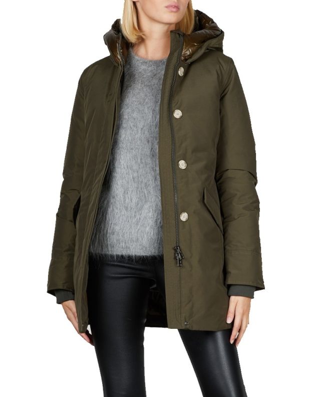 spezial madrid Woolrich W´s Luxury Arctic Parka NF Dark Green Último día