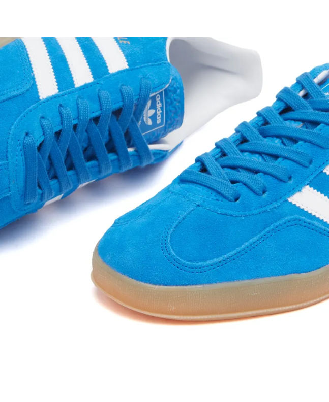 spezial madrid Adidas Gazelle Indoor Bluebird White & Gum Liquidación