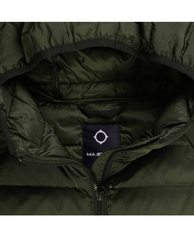 spezial madrid MA.Strum Hooded Down Jacket Oil Slick Outlet online