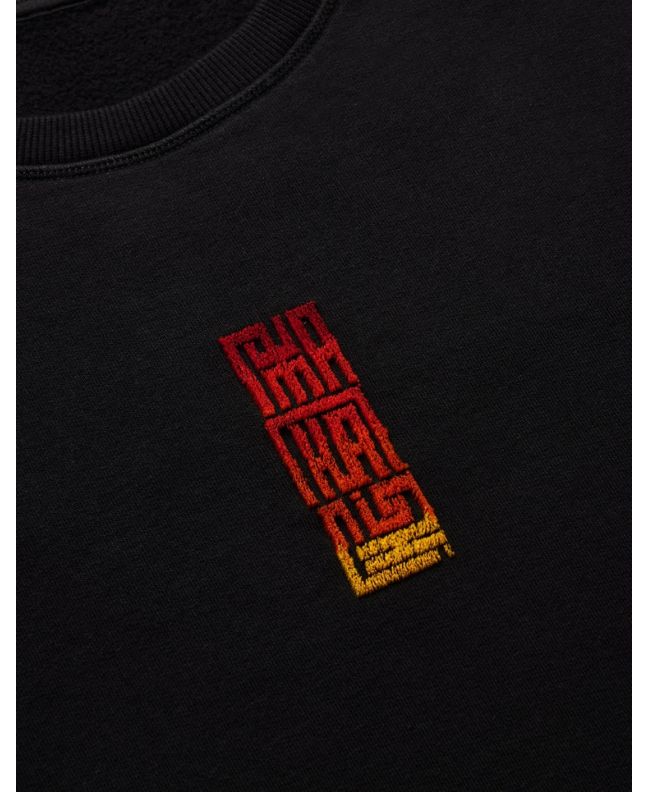 spezial madrid Maharishi Hikeshi Embroidered Crew Sweat Black Envío gratis