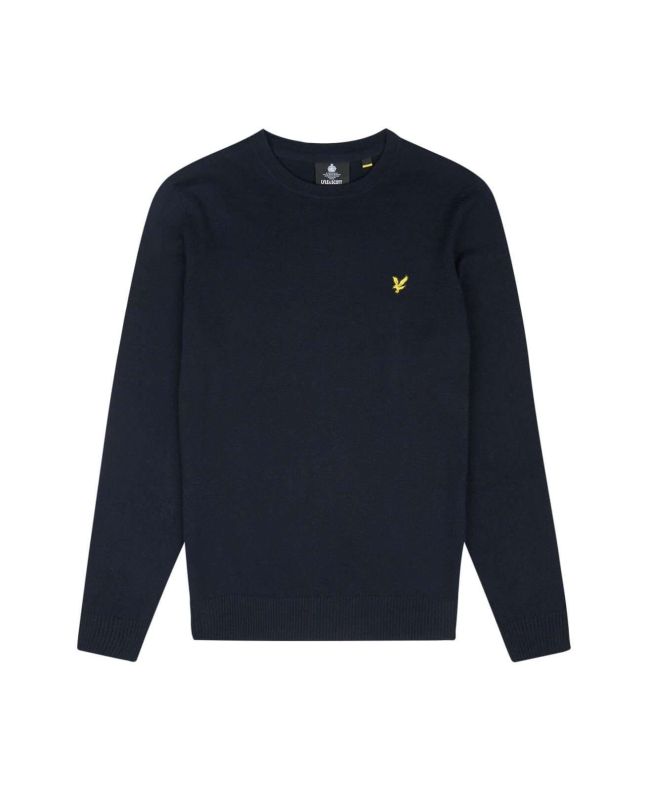spezial madrid Lyle & Scott Cotton Merino Crew Neck Jumper Rich Burgundy COMPRAR AHORA