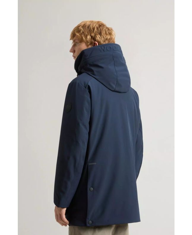 spezial madrid Woolrich Soft Shell Parka Melton Blue Precio de fábrica