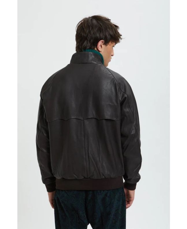 spezial madrid Baracuta G9 Harrington Jacket Leather Dark Brown Solo hoy