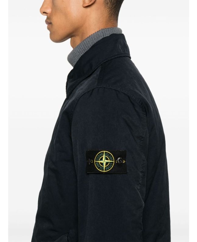 spezial madrid Stone Island 42149 David-TC with Primaloft® Insulation Technology Short Trench Coat Navy Blue Solo queda un día