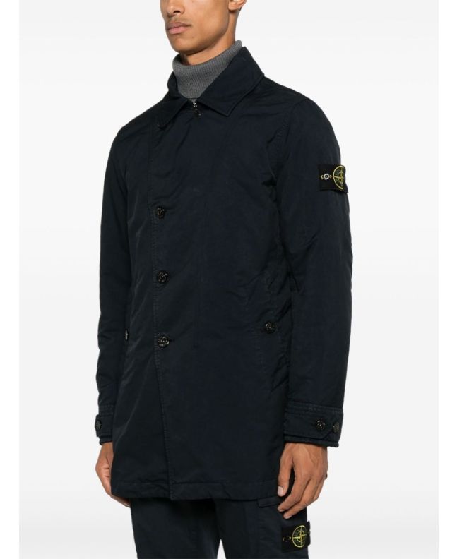 spezial madrid Stone Island 42149 David-TC with Primaloft® Insulation Technology Short Trench Coat Navy Blue Solo queda un día