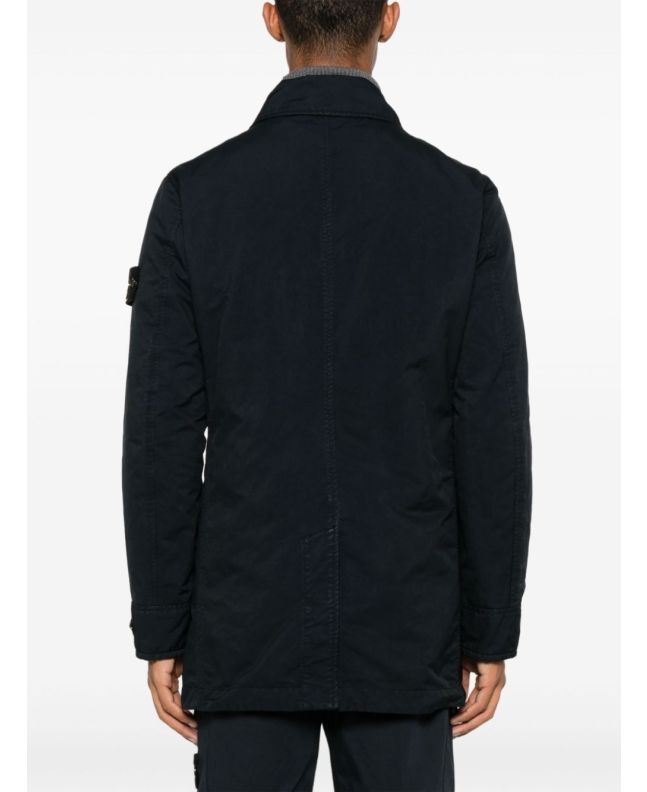 spezial madrid Stone Island 42149 David-TC with Primaloft® Insulation Technology Short Trench Coat Navy Blue Solo queda un día