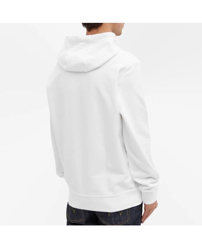 spezial madrid Stone Island 64151 Garment Dyed Popover Hoody White Grandes descuentos