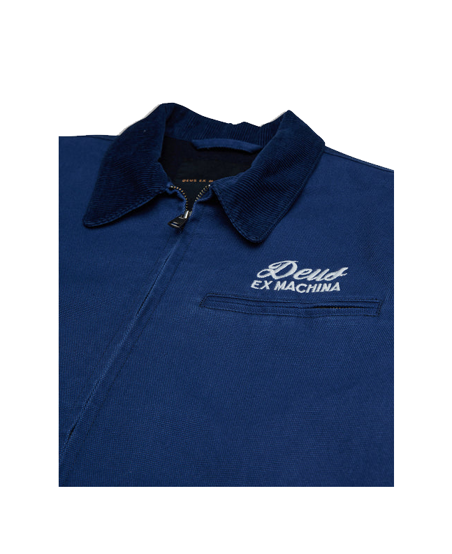 spezial madrid Deus Ex Machina Address Worwear Jacket Mechanic Blue Envío internacional gratuito