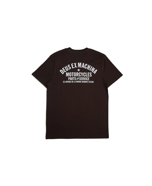 spezial madrid Deus Ex Machina Biarritz Address Tee Choc Brown Ahorra y exporta