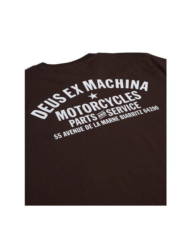 spezial madrid Deus Ex Machina Biarritz Address Tee Choc Brown Ahorra y exporta