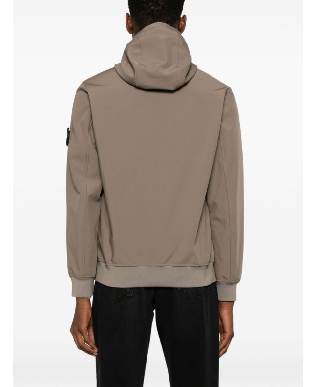 spezial madrid Stone Island Q0322 Soft Shell-R_E.DYE® Recycled Polyester Jacket Walnut Libre de impuestos