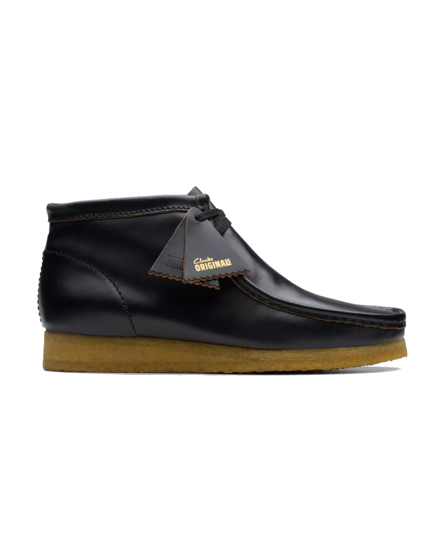 spezial madrid Clarks Originals Wallabee Boot Black Leather Ofertas especiales