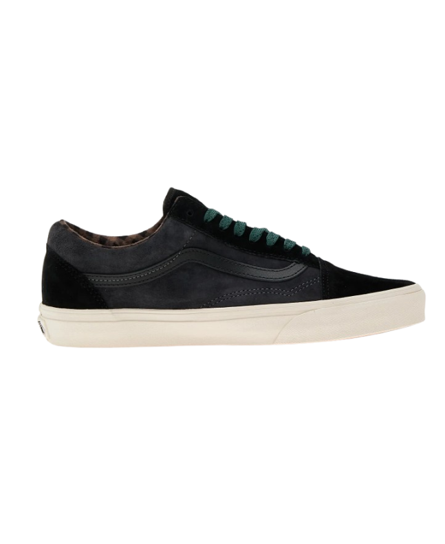 spezial madrid Vans UA Old Skool Pig Suede Plaid Gray & Black Ofertas