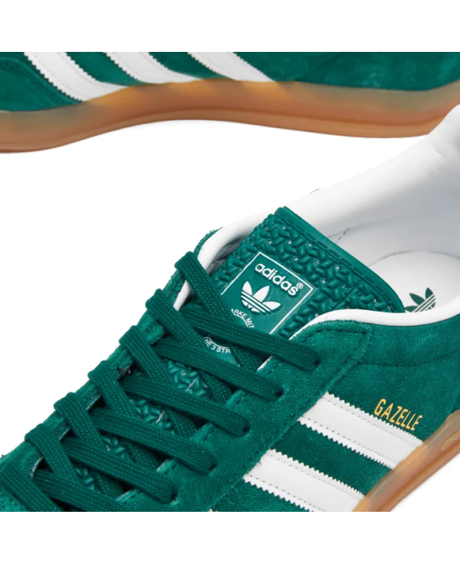 spezial madrid Adidas Gazelle Indoor Collegiate Green White & Gum En oferta