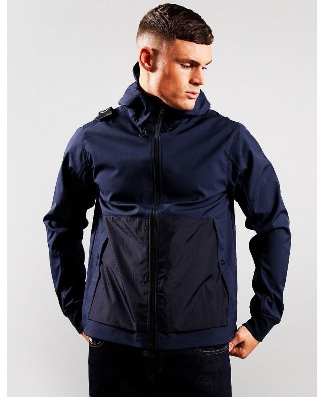 spezial madrid MA.Strum Softshell Hooded Jacket Ink Navy Liquidación