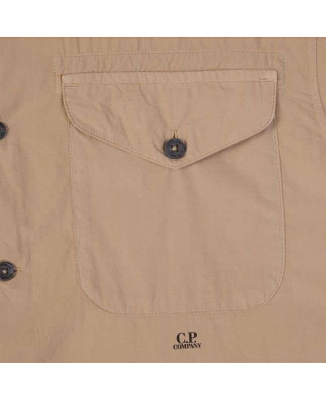 spezial madrid C.P. Company Popeline Pocket Shirt Cobblestone Últimos 3 días