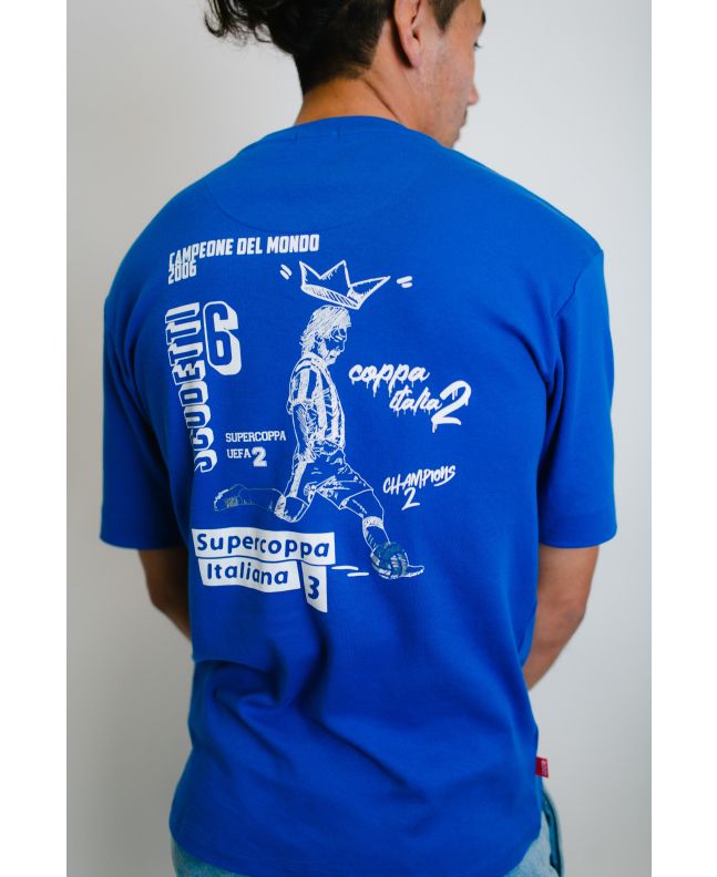 spezial madrid Loco Over Pirlo Tee Blue Promoción trimestral