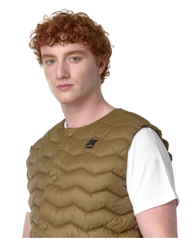 spezial madrid K-Way Valty Quilted Warm Diemme Gilet Brown Corda Envío internacional gratuito