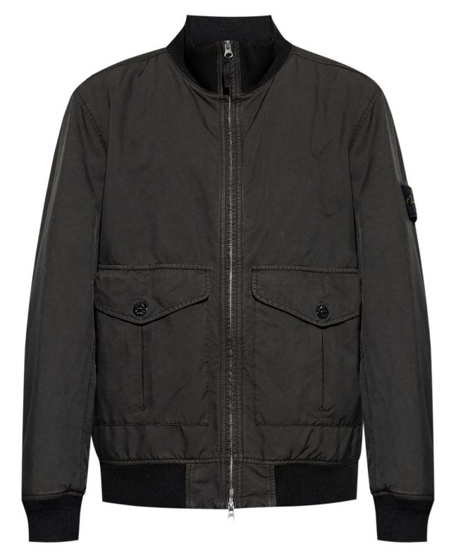 spezial madrid Stone Island 41849 David-TC Bomber Jacket Lead Grey En oferta