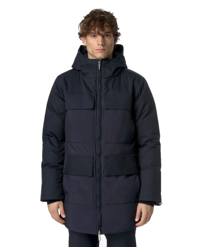 spezial madrid K-Way Hodel Fabric Mix Jacket Blue Depth Libre de impuestos