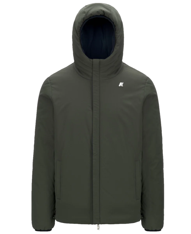 spezial madrid K-Way Jack ST Warm Reversible Jacket Blue & Green Ofertas especiales