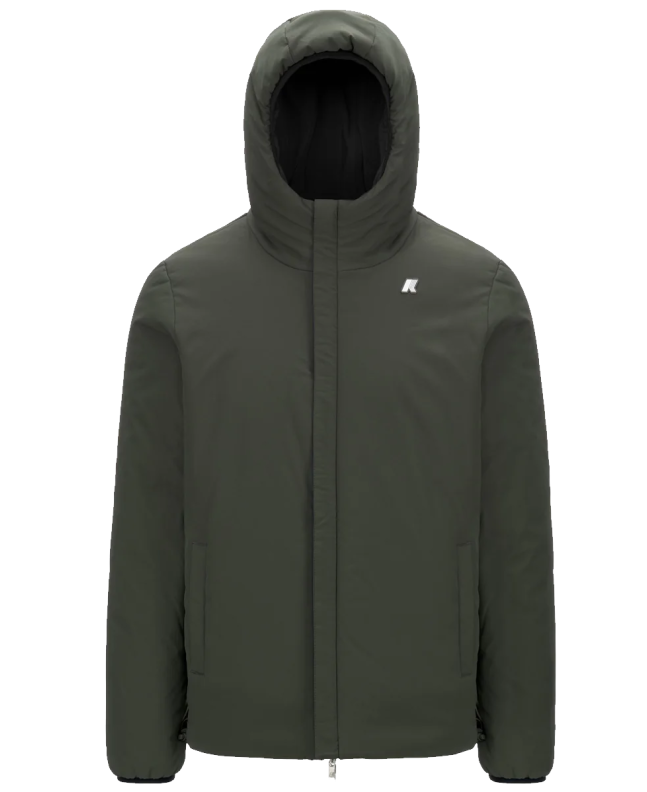 spezial madrid K-Way Jack ST Warm Reversible Jacket Black Pure & Green Blackfish Grandes ahorros