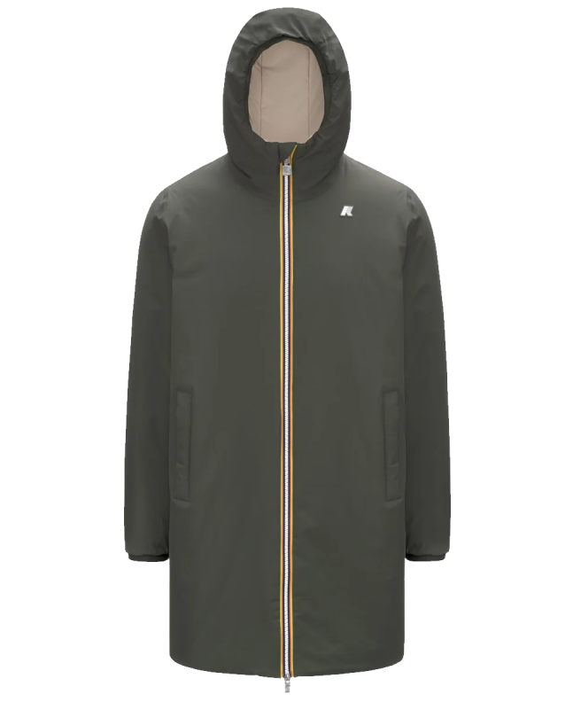 spezial madrid K-Way Jacob ST Warm Reversible Jacket Green & Beige Precio ultrabajo