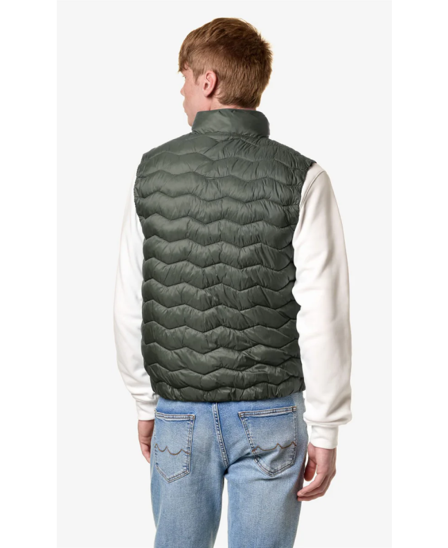 spezial madrid K-Way Valen Quilted Warm Vest Green Blackfish Devoluciones gratuitas