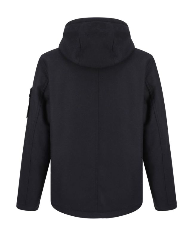 spezial madrid Stone Island 454F4 Wool Nylon Flannel Ghost Piece Jacket Navy Blue Outlet