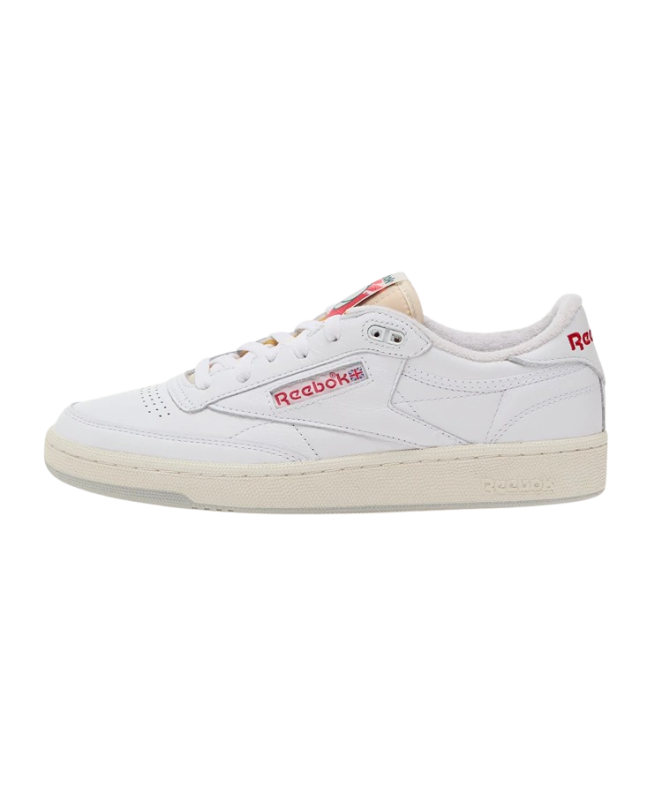 spezial madrid Reebok Club C 85 Vintage Sneakers White Chalk & Vector Red Oferta exclusiva