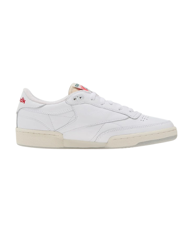 spezial madrid Reebok Club C 85 Vintage Sneakers White Chalk & Vector Red Oferta exclusiva