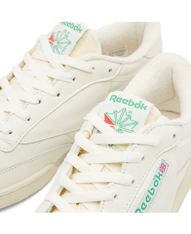 spezial madrid Reebok Club C 1985 TV Sneakers Chalk Paper White & Green Ofertas de temporada
