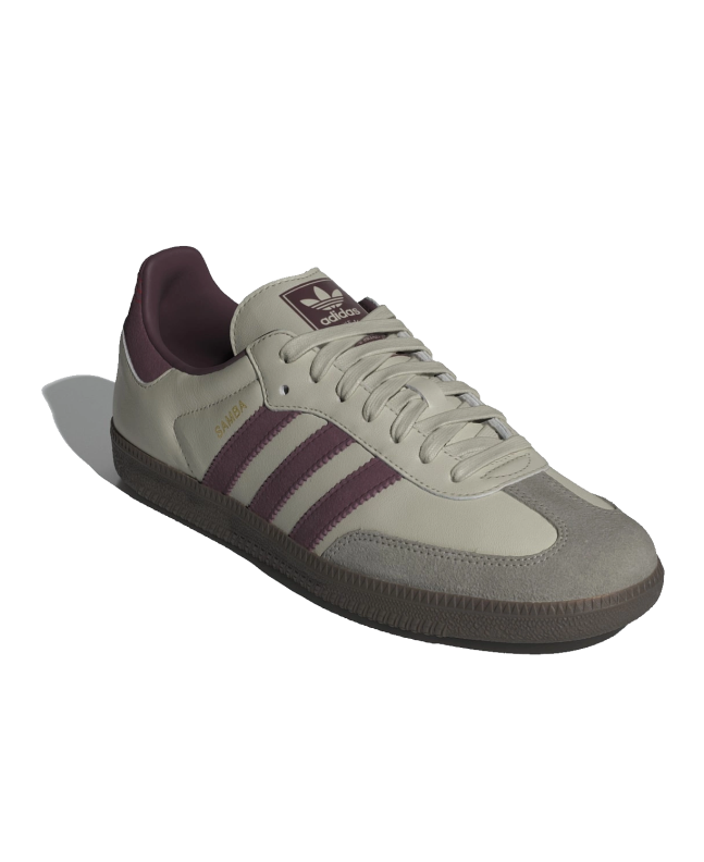 spezial madrid Adidas Samba OG Putty Grey Maroon & Gold Metallic 2025