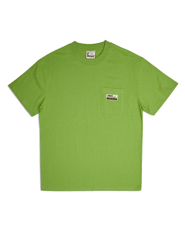 spezial madrid Deus Ex Machina Tango Pocket Tee Camp Green