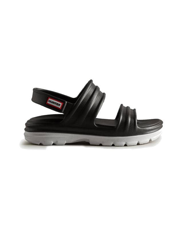 spezial madrid Hunter Original Sandal Bloom Algae Black & White Venta caliente