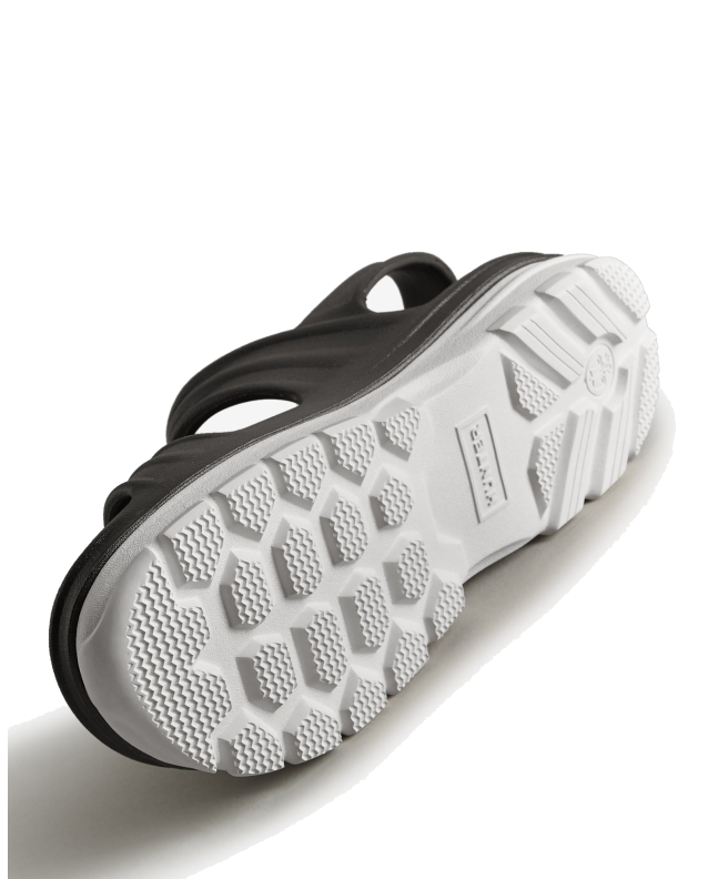 spezial madrid Hunter Original Sandal Bloom Algae Black & White Venta caliente