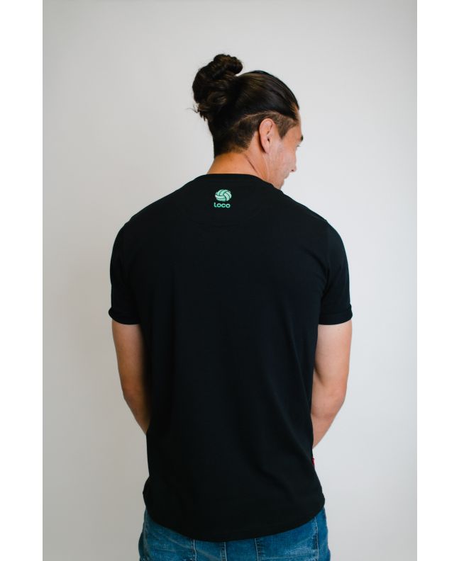 spezial madrid Loco Marco Lenders Tee Black & Rasta Liquidación
