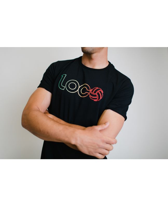 spezial madrid Loco Marco Lenders Tee Black & Rasta Liquidación