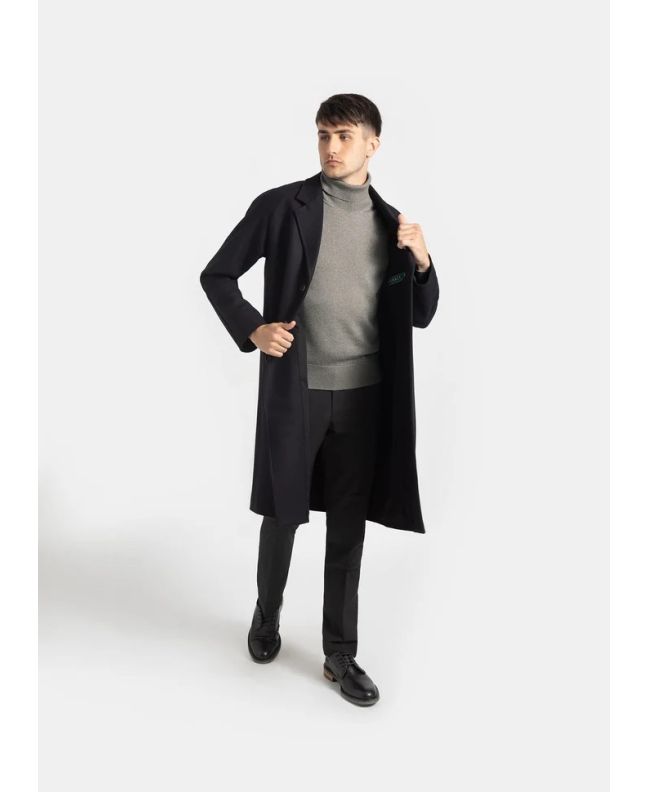 spezial madrid Gloverall New Chesterfield Refined Overcoat Navy Últimos 2 días