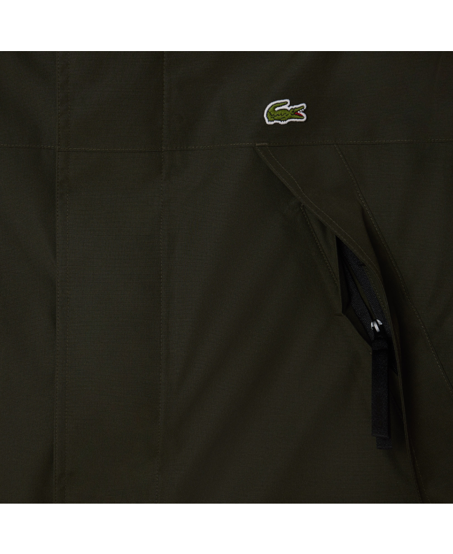 spezial madrid Lacoste Waterproof Padded Parka Khaki Green Promoción por tiempo limitado