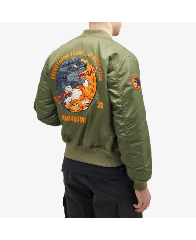 spezial madrid Maharishi Dualithi Phanter MA-1 Flight Jacket Olive Superdescuento