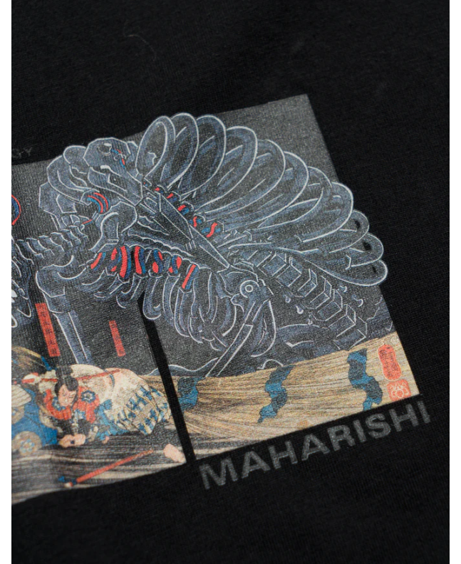 spezial madrid Maharishi Ciber Skeleton Tee Black Limitado a 3 días