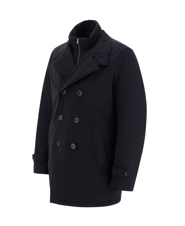 spezial madrid Herno Peacoat Washington Trench Coat Blue Descuentos del mes