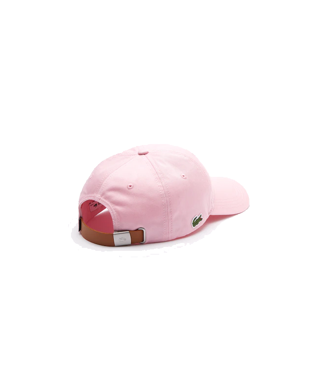 spezial madrid Lacoste Contrast Strap Cotton Cap Pink Descuento
